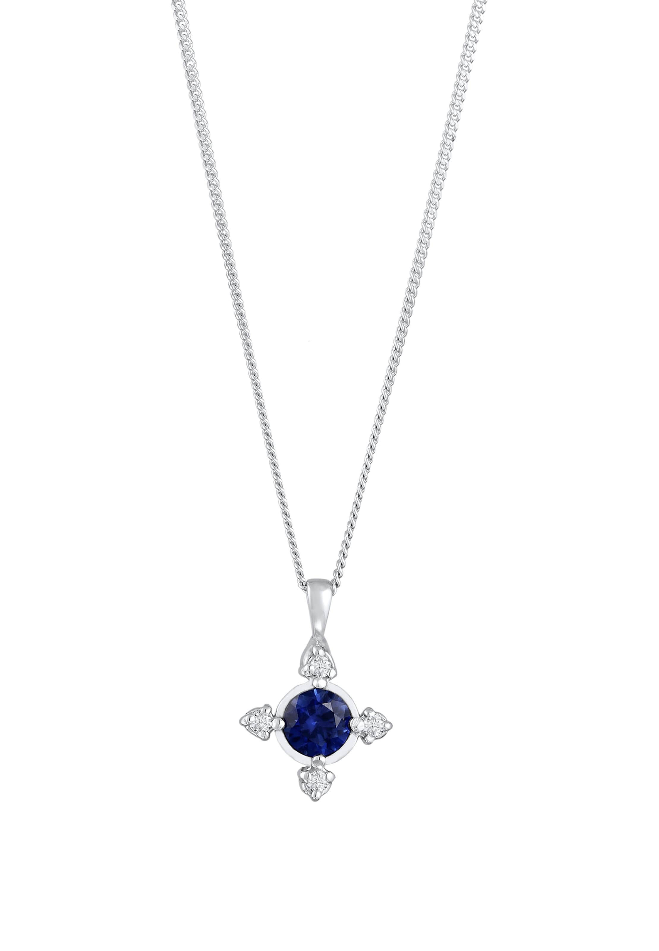 Elli DIAMONDS Ketting in Zilver: voorkant