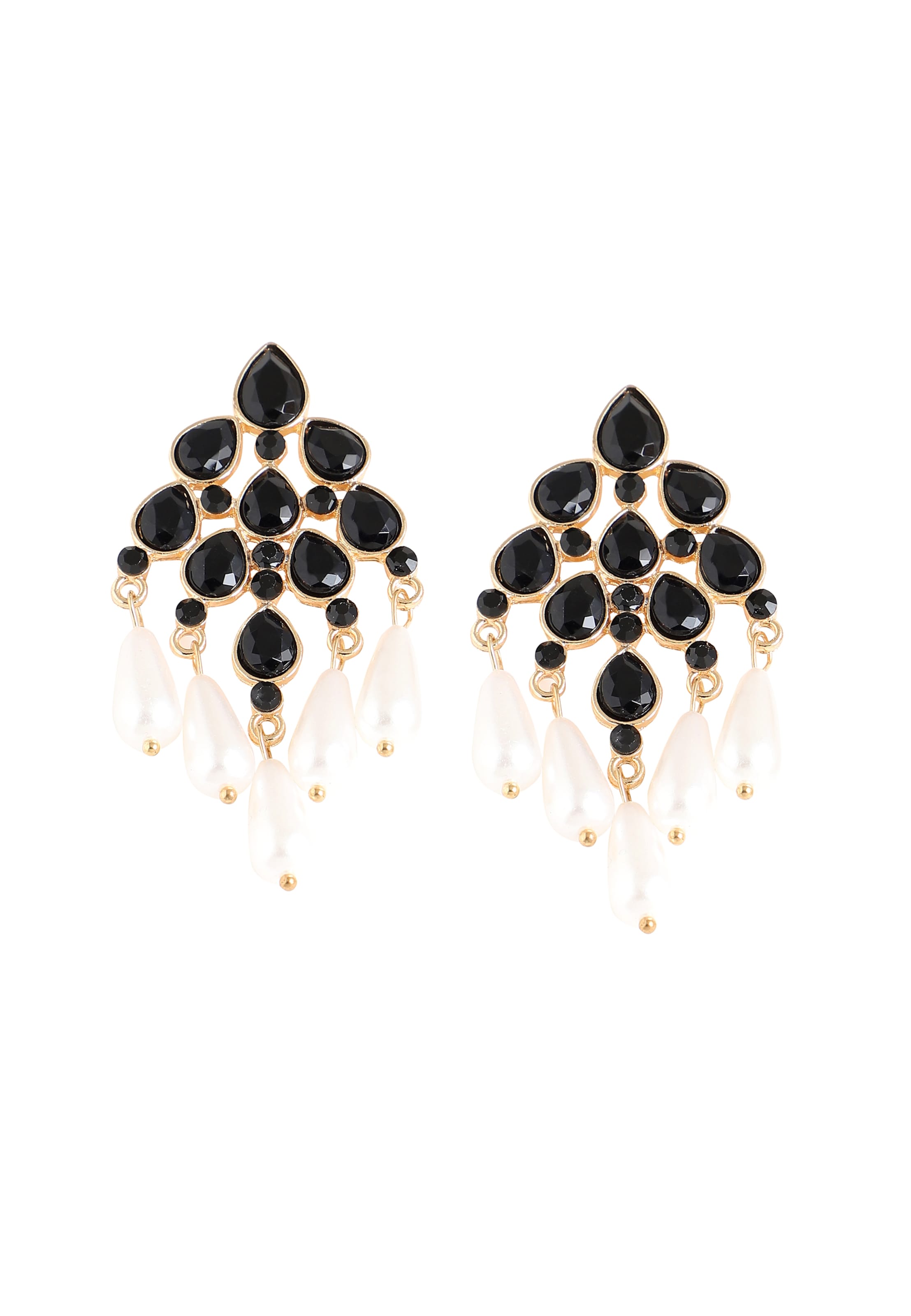 SOHI Обеци ' Kaelea ' в черно: отпред