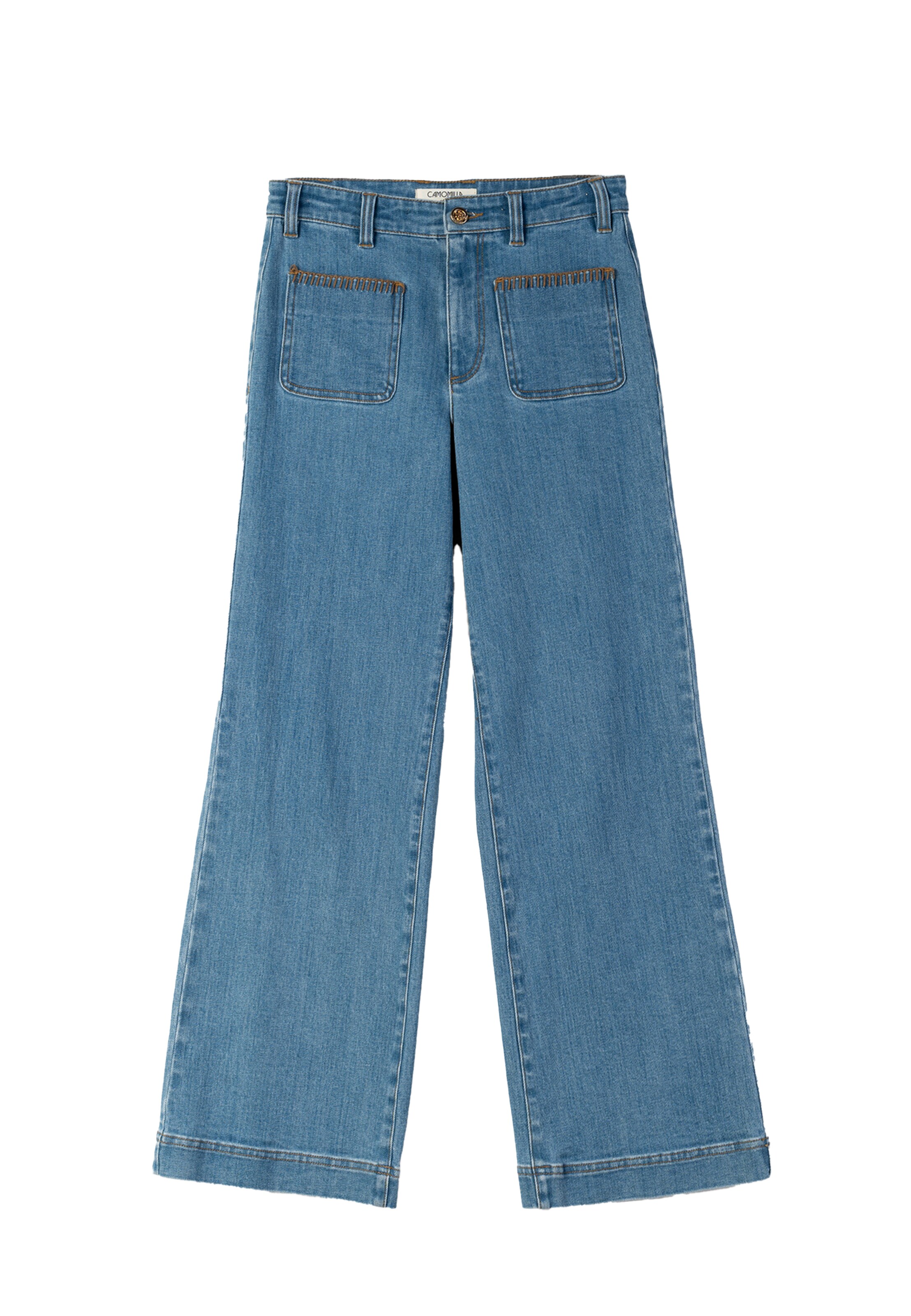 Wide leg Jeans 'DANDY' di Camomilla Italia in blu: frontale