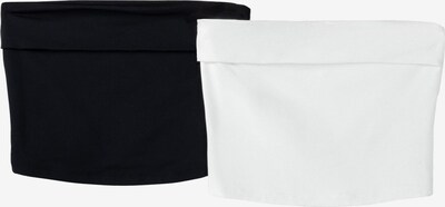 Bershka Top in schwarz / weiß, Produktansicht