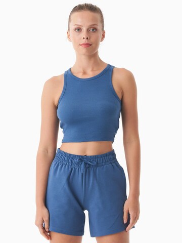 Organication Top in Blue: front