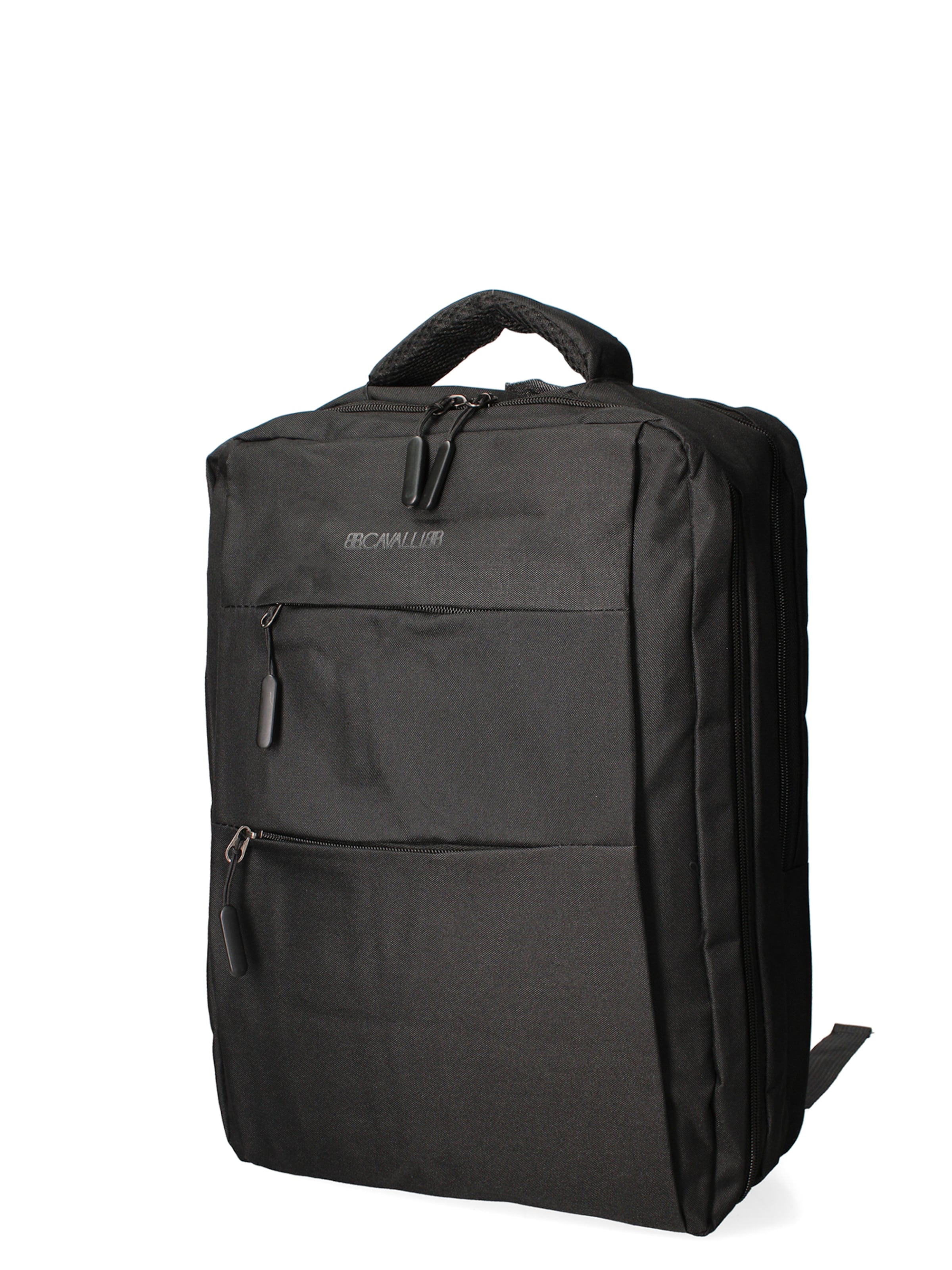Zaino 'Zaino Unisex Nylon 100% con Zip e Tasche Multifunzionali - 30x43x13 cm' di B. Cavalli in nero