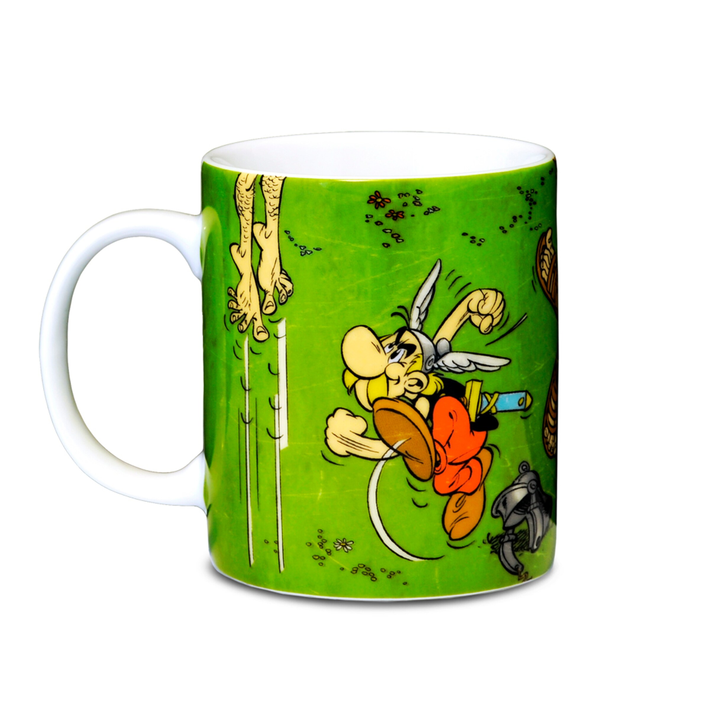 LOGOSHIRT Cup 'Asterix & Obelix With Romans' in Green