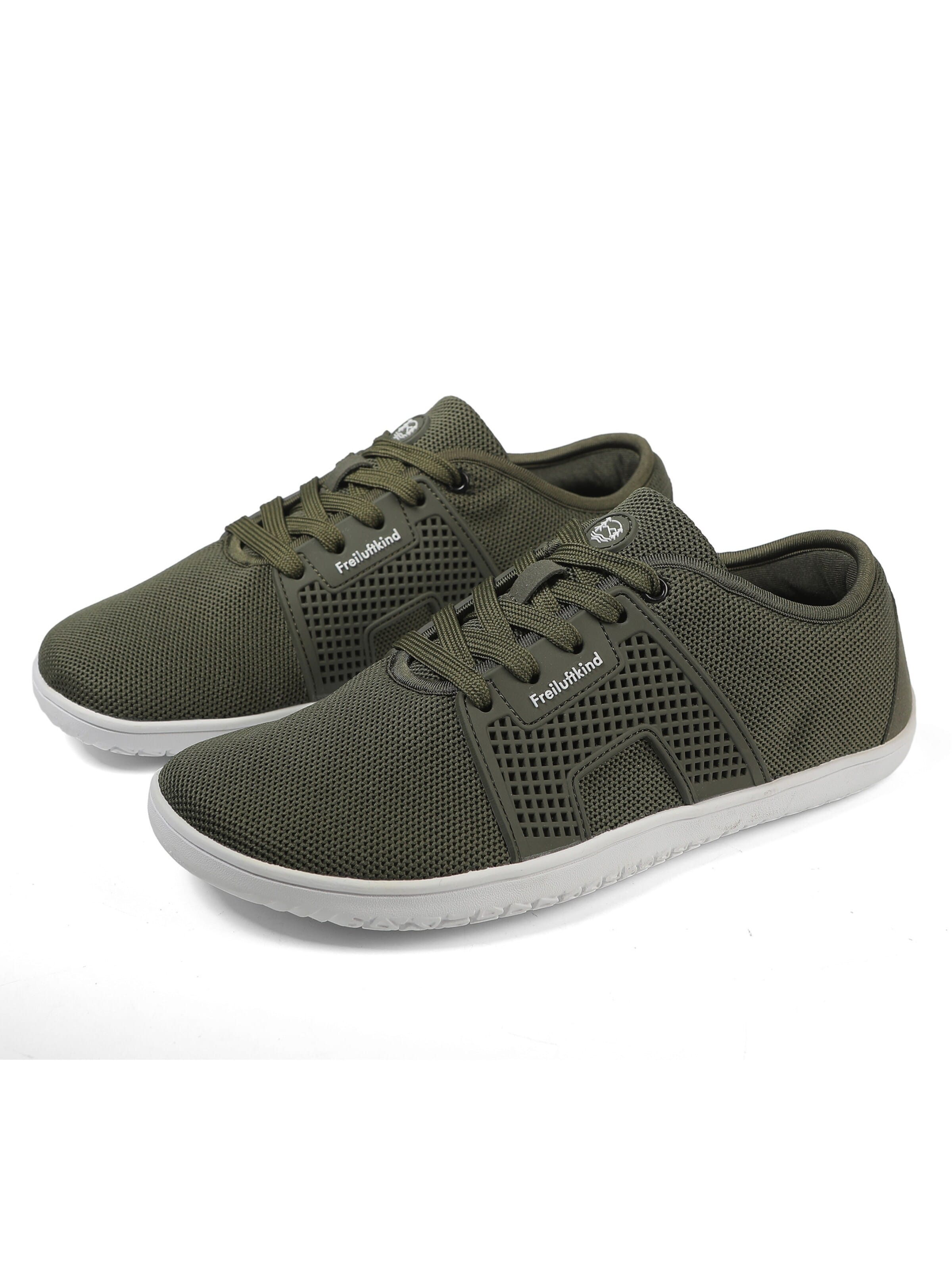 Freiluftkind Sportlicher Schnürschuh 'Freiluftkind® Hokkaido'‌‌‌‌‌‌‌‌ in Grün: Vorderseite