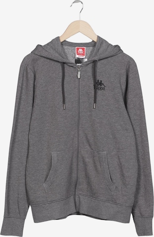 KAPPA Kapuzenpullover M in Grau: Vorderseite