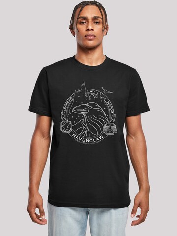 F4NT4STIC T-Shirt 'Harry Potter Ravenclaw Seal' in Schwarz: Vorderseite