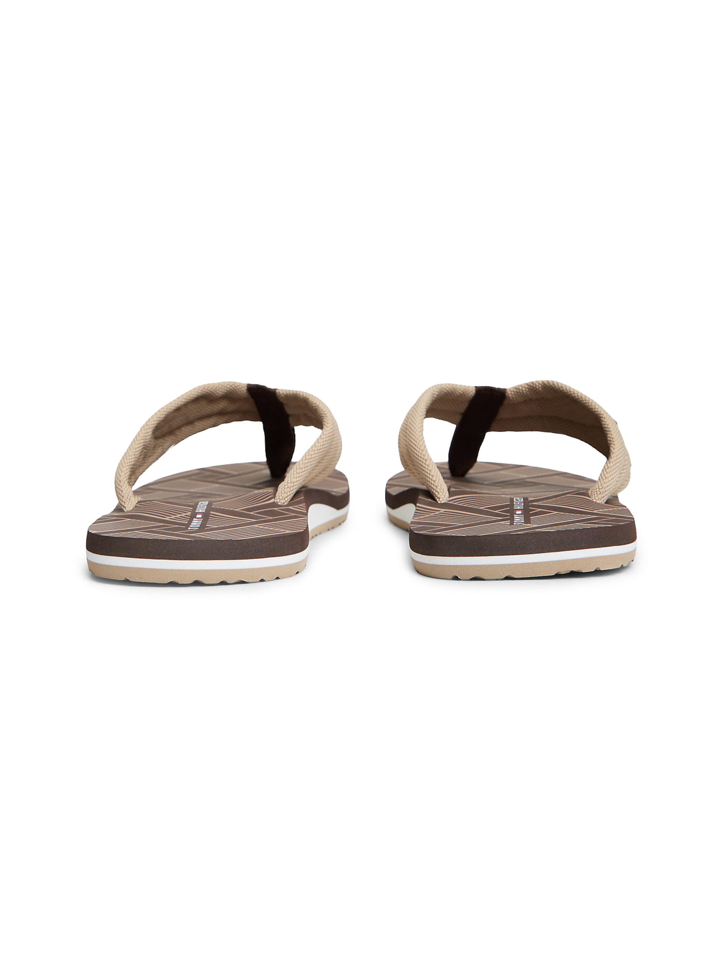 TOMMY HILFIGER T-bar sandals in Brown