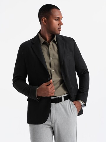Coupe regular Veste de costume Ombre en noir