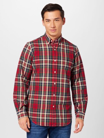 Polo Ralph Lauren Comfort fit Button Up Shirt in Red: front