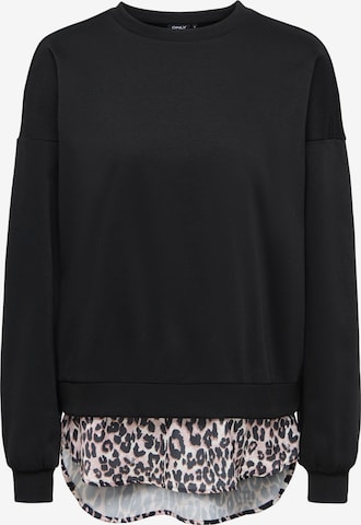 ONLYSweater majica 'ONLBROOKE' - crna boja: prednji dio