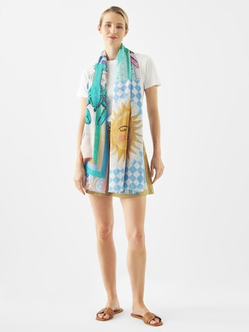 Écharpe CODELLO en bleu : devant