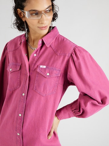WRANGLER Skjortklänning i rosa