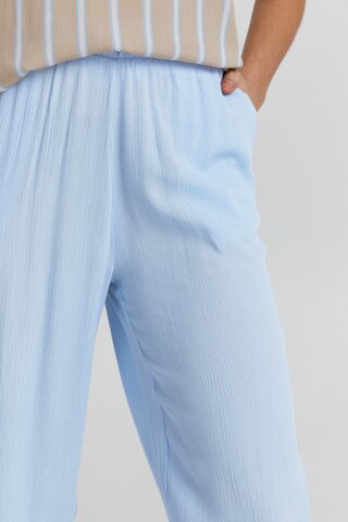 ICHI Wide leg Pants 'Marrakech' in Blue