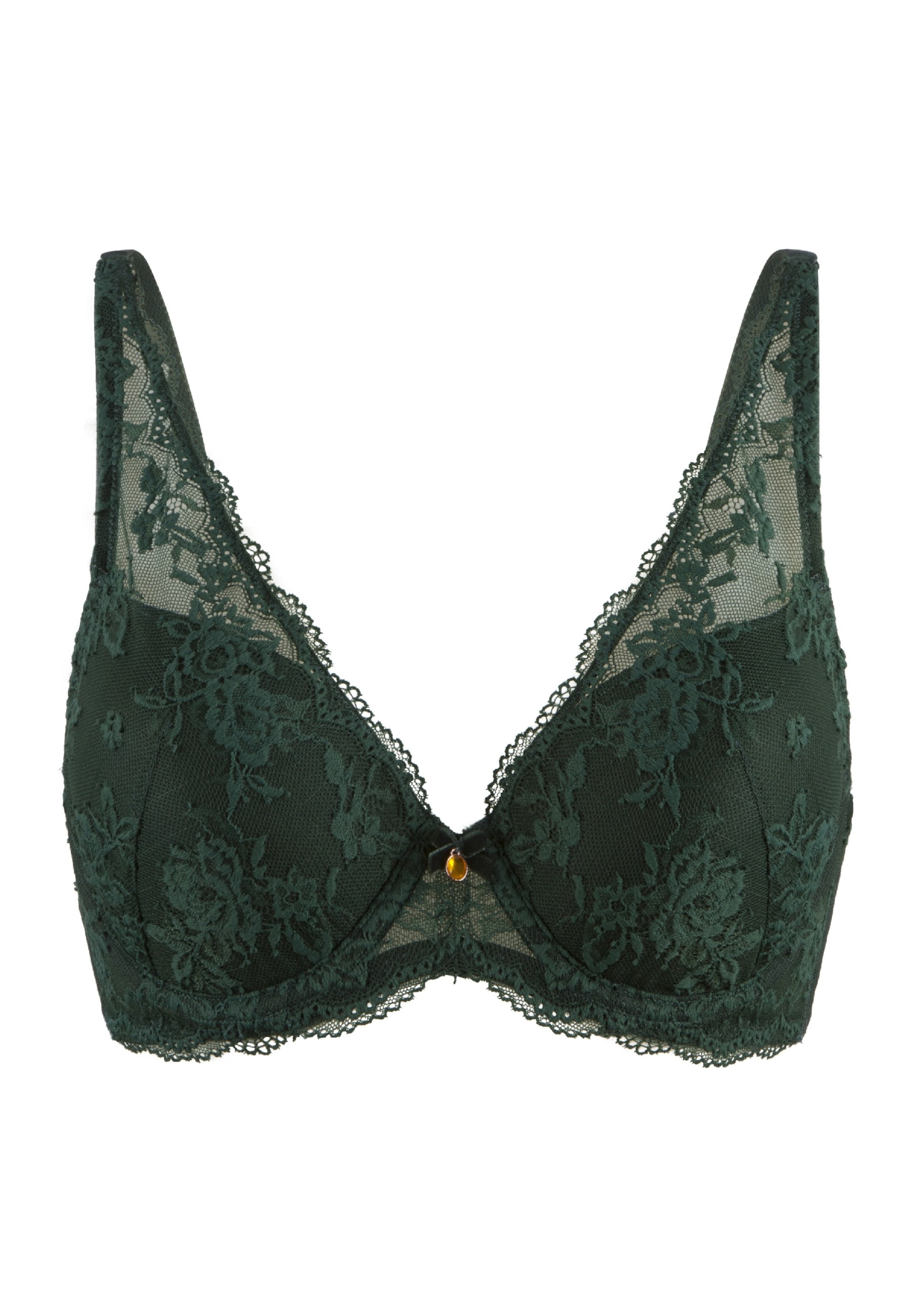 LingaDore Triangel BH in Grün: Vorderseite