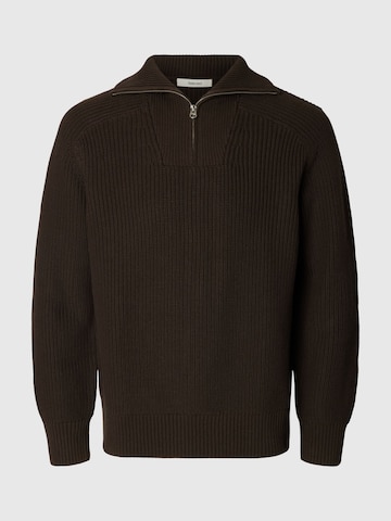 SELECTED Pullover i brun: forside