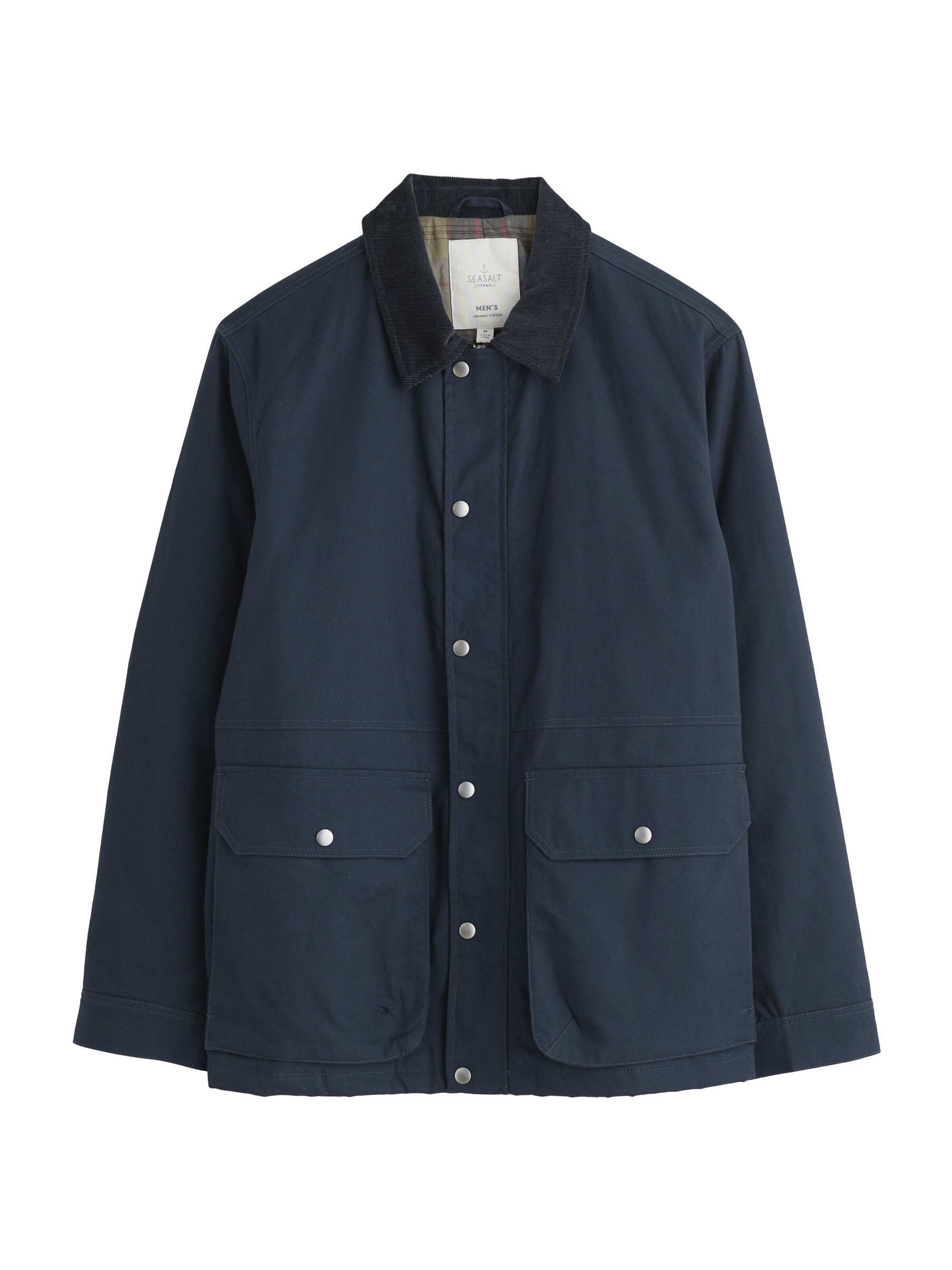 Seasalt Cornwall Přechodný kabát 'Marlin' – modrá: přední strana