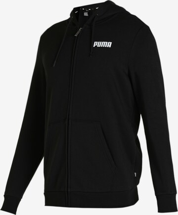 PUMA Sportsweatjacke in Schwarz: predná strana