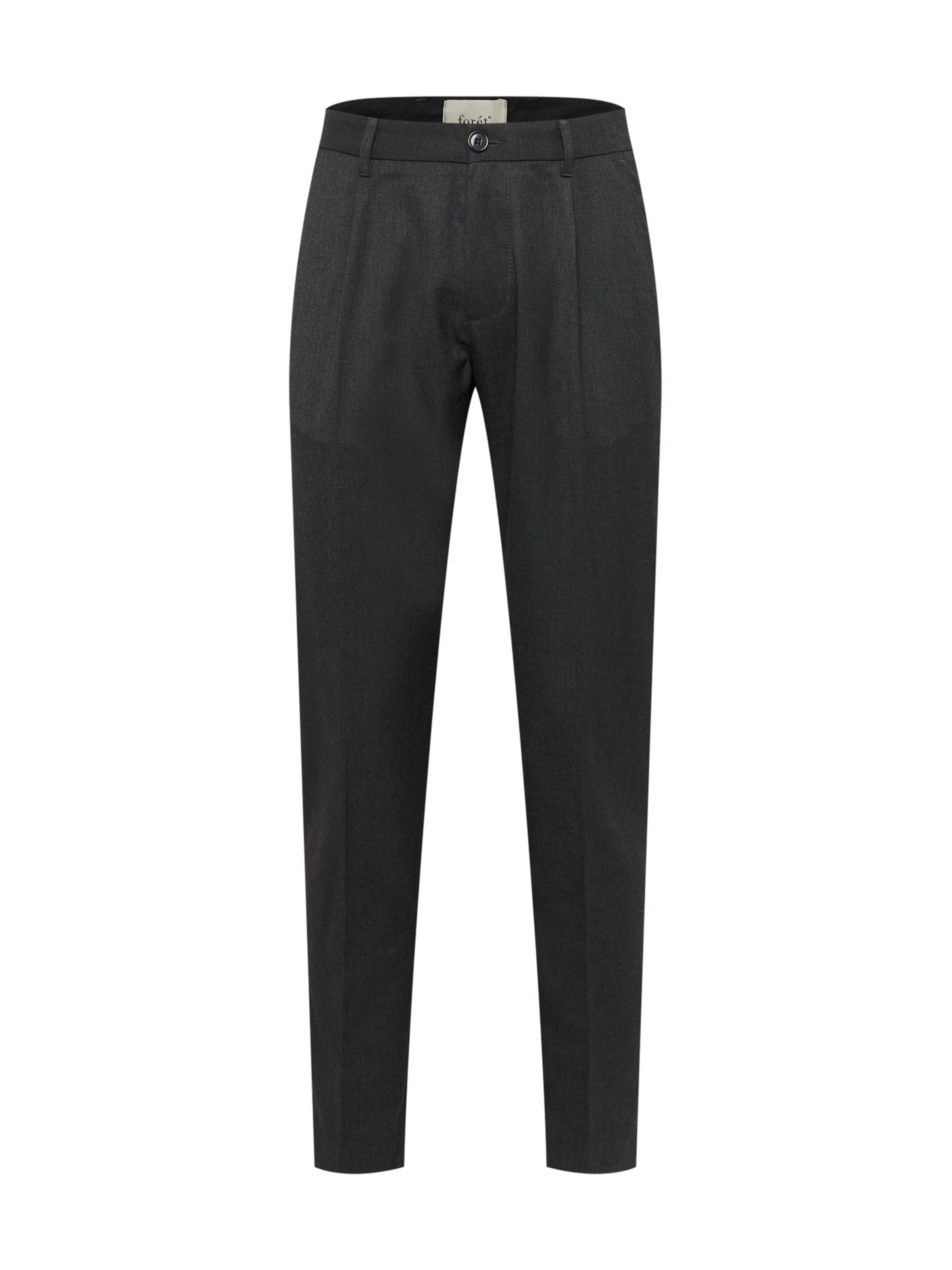 forét Дънки Tapered Leg Панталон с набор 'POND' в черно: отпред