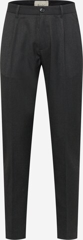 forét Tapered Pleat-front trousers 'POND' in Black: front