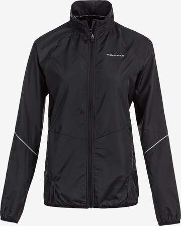 ENDURANCE Athletic Jacket 'Cosansa' in Black: front