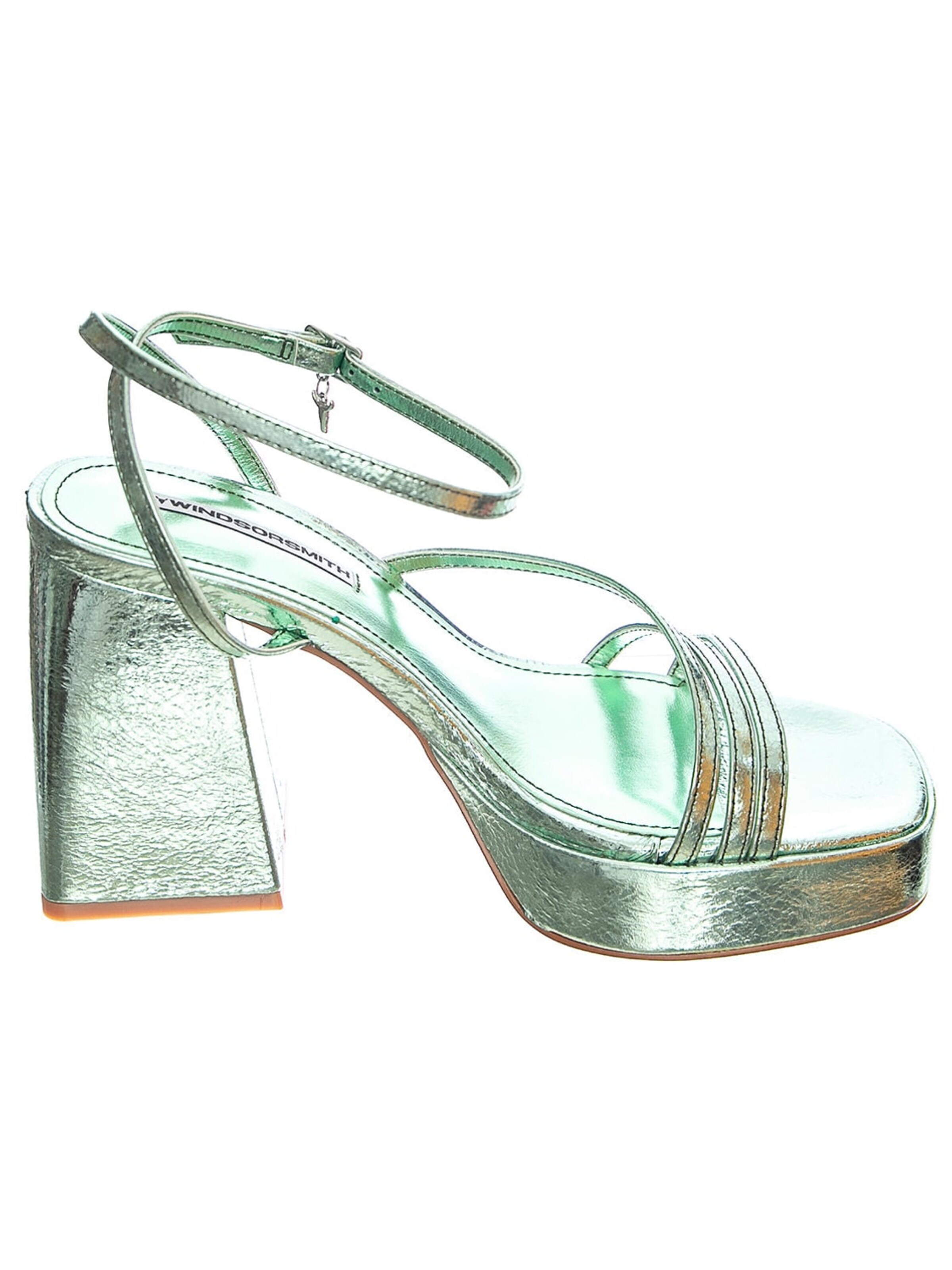 Windsor Smith Sandal 'CHARMS MINT CRINKLE FOIL MINT' in Green
