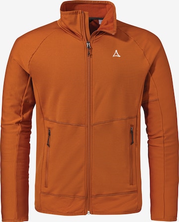 Veste en polaire fonctionnelle Schöffel en jaune : devant