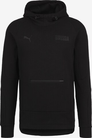 PUMA Athletic Sweatshirt in Black: front