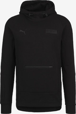 PUMA Athletic Sweatshirt in Black: front