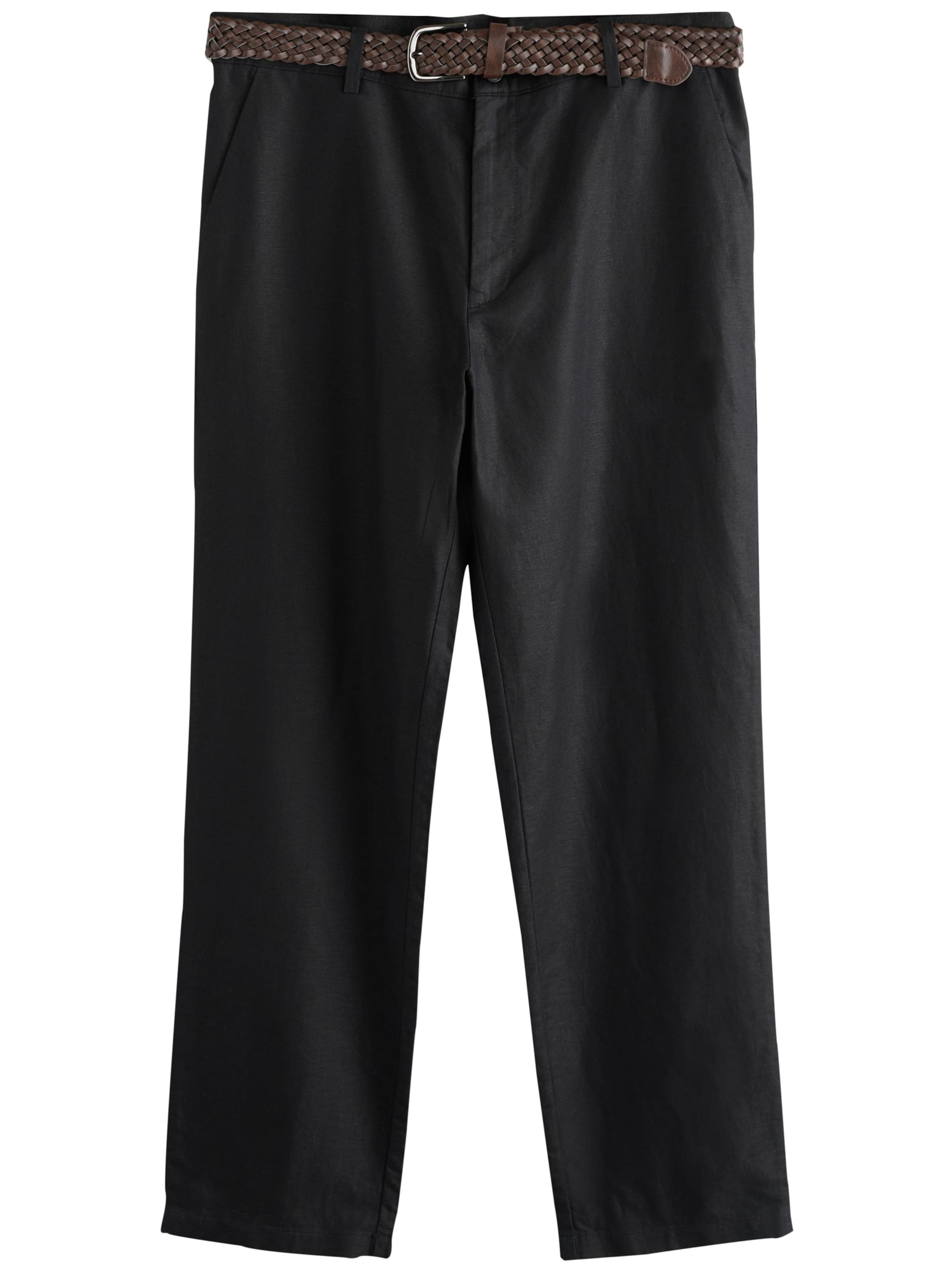 Regular Pantaloni eleganți de la Next pe negru: față