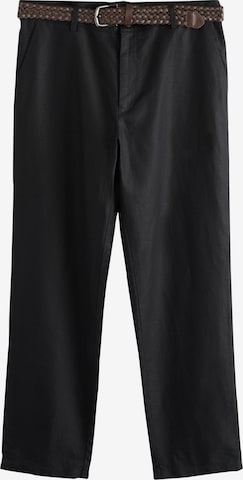 Nextregular Chino hlače - crna boja: prednji dio