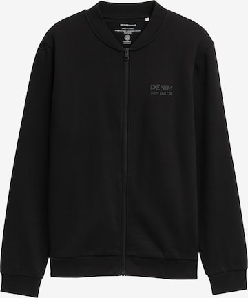 TOM TAILOR DENIMGornji dio trenirke - crna boja: prednji dio