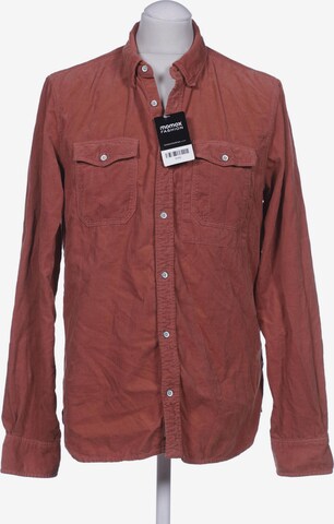 AllSaints Button Up Shirt in M in Orange: front