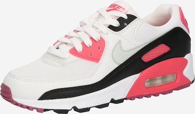 Nike Sportswear Zemie brīvā laika apavi 'Air Max 90', krāsa - pelēks / aveņkrāsas / melns / balts, Preces skats