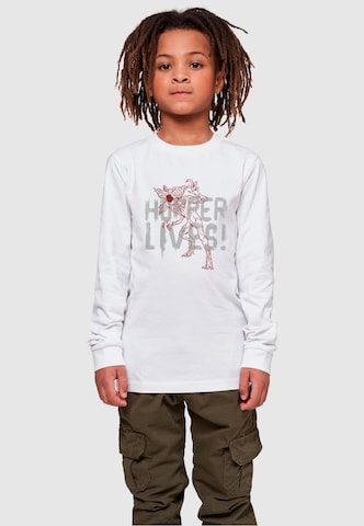 ABSOLUTE CULT Shirt 'Stranger Things - Hoppers Live' in White: front