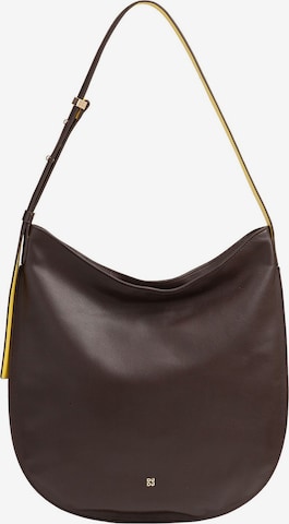 Sac bandoulière DuDu en marron : devant