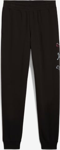 PUMA Tapered Pants in Black: front