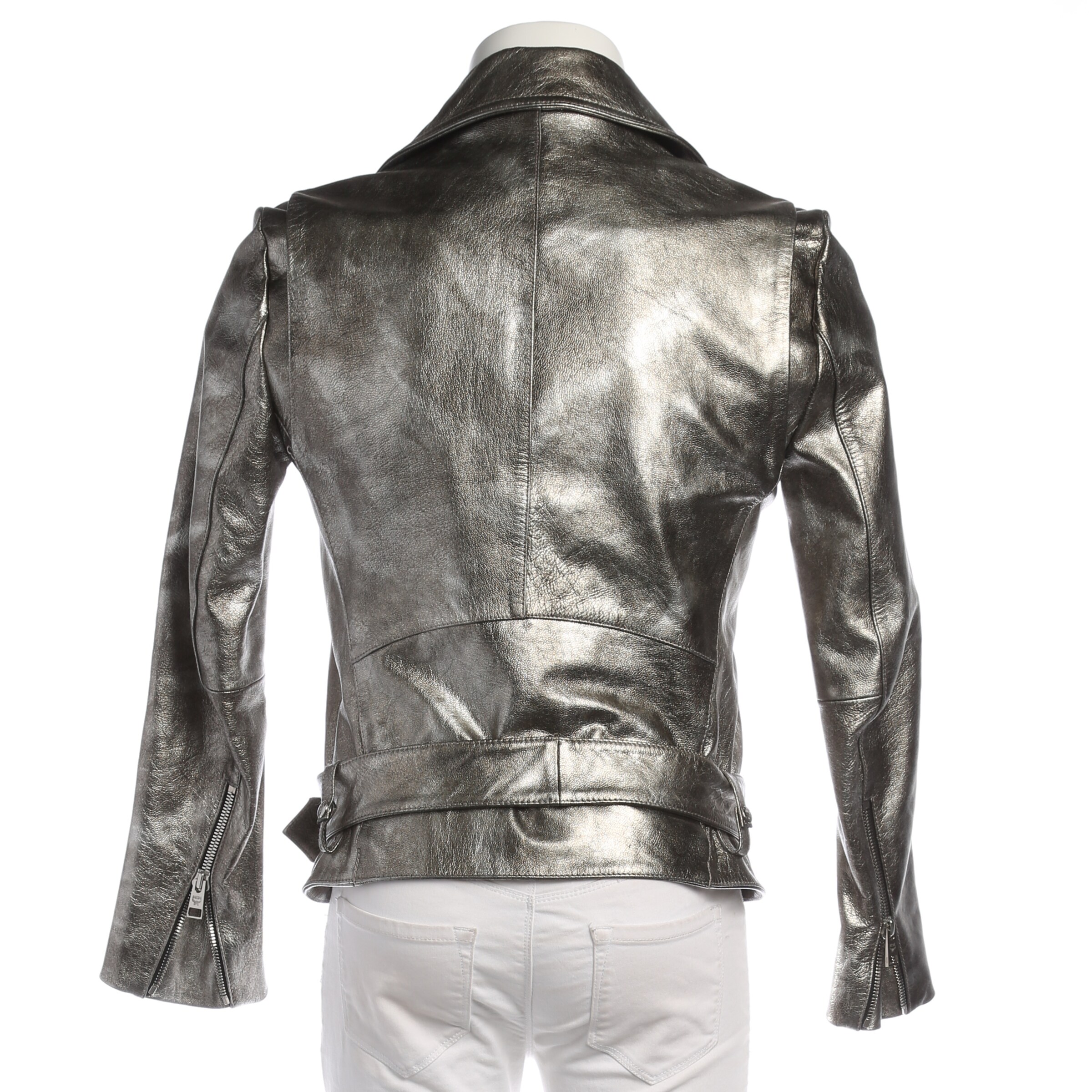 MCM Jacket & Coat in M in Silver