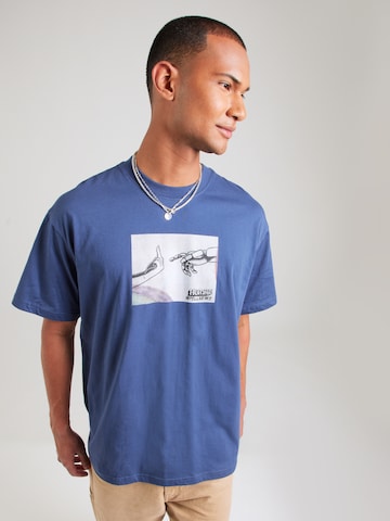 Iriedaily Shirt 'H.I.' in Blauw: voorkant