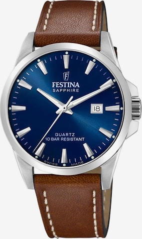 Montre à affichage analogique FESTINA en bleu : devant