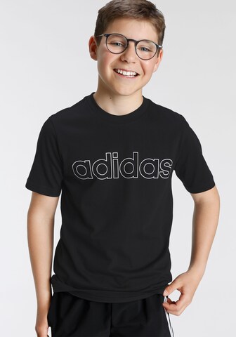 ADIDAS SPORTSWEARTehnička sportska majica 'Essentials' - crna boja: prednji dio