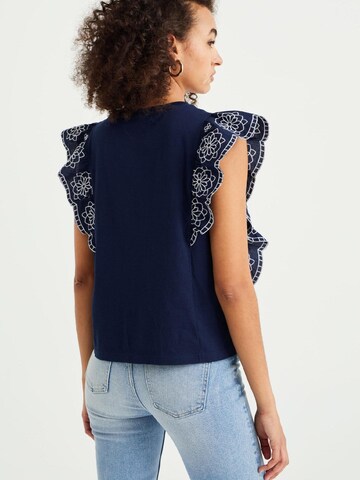 WE Fashion Shirt in Blauw