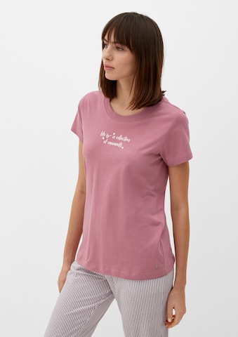 s.Oliver Pajama Shirt in Pink: front