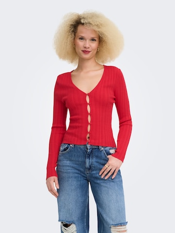 ONLY Cardigan 'BREE' i rød: forside