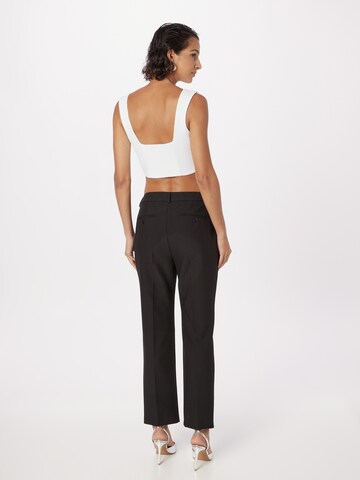 Weekend Max Mara Regular Trousers with creases 'PATATA' in Black