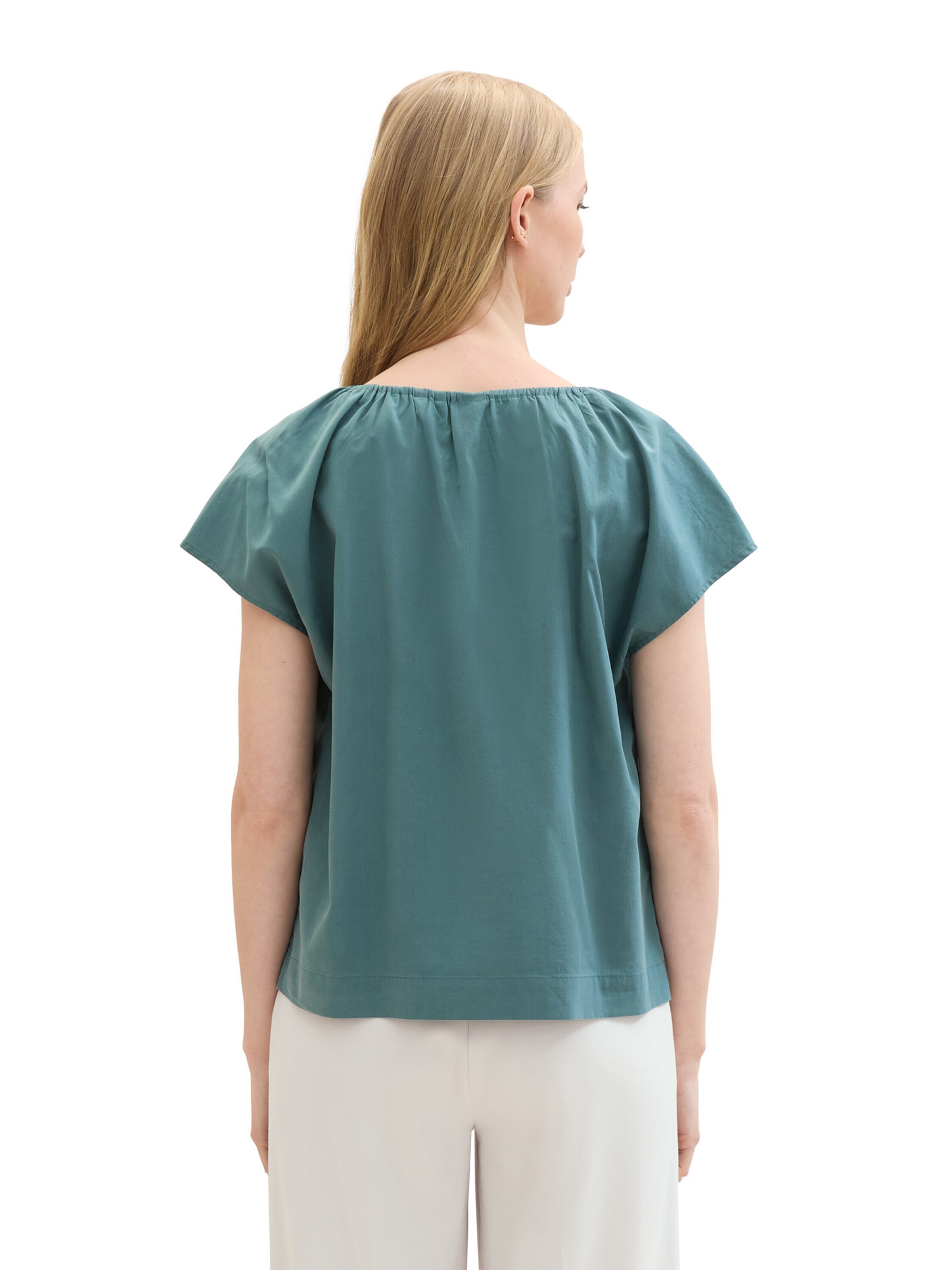 TOM TAILOR Bluse i grøn