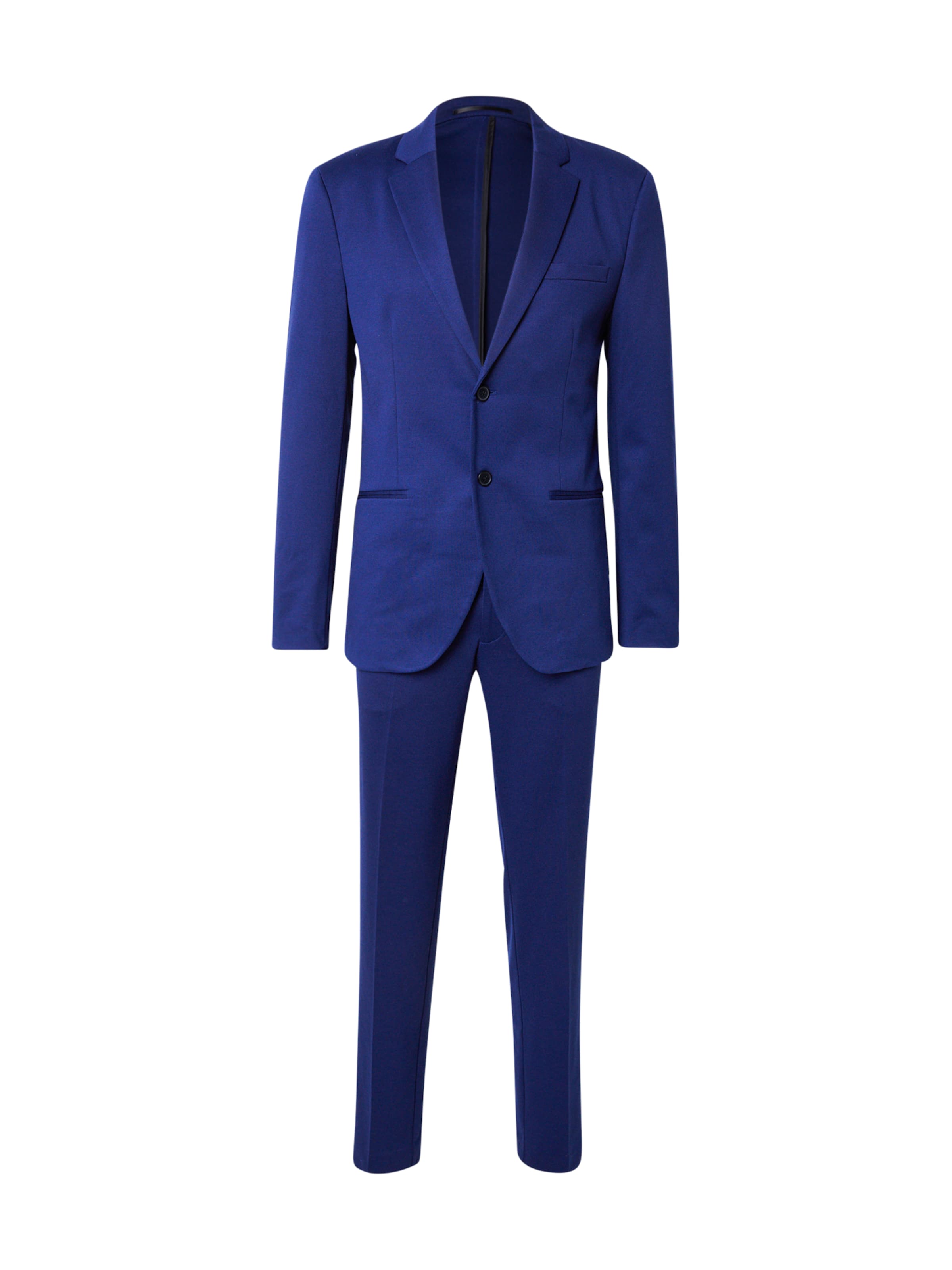 Jack & Jones Premium Слим фит Костюм 'JPRJaxon' в синьо: отпред