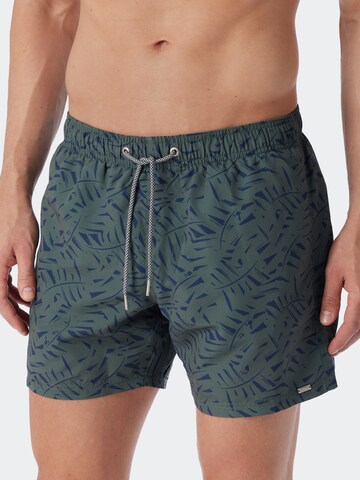 Shorts de bain 'Aqua' SCHIESSER en vert : devant