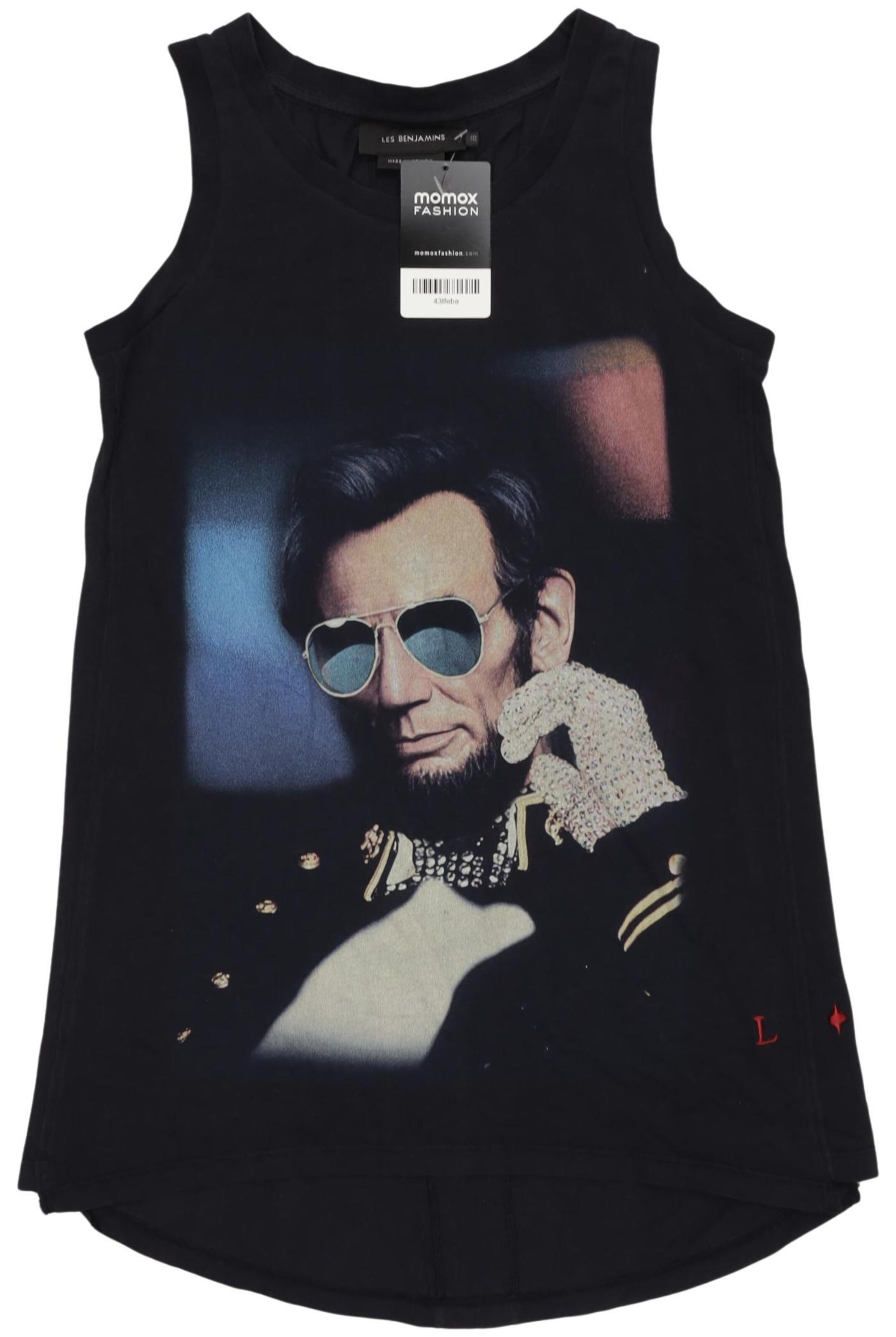 Les Benjamins Top XS in Blau: Vorderseite