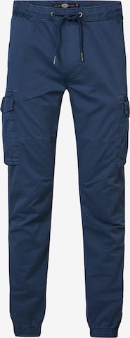 Petrol IndustriesTapered Cargo hlače - plava boja: prednji dio