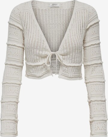 ONLY Knit Cardigan in White: front